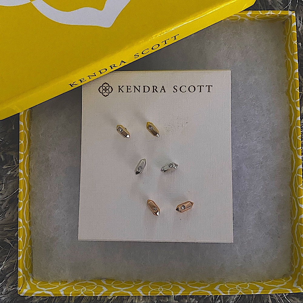 New Kendra Scott earrings, gold silver rose gold